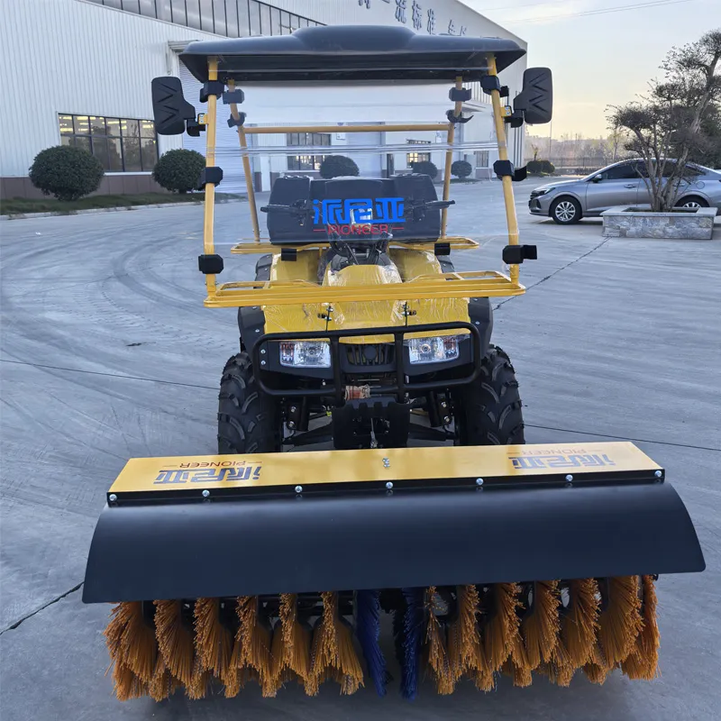 Beach-style snow removal machine